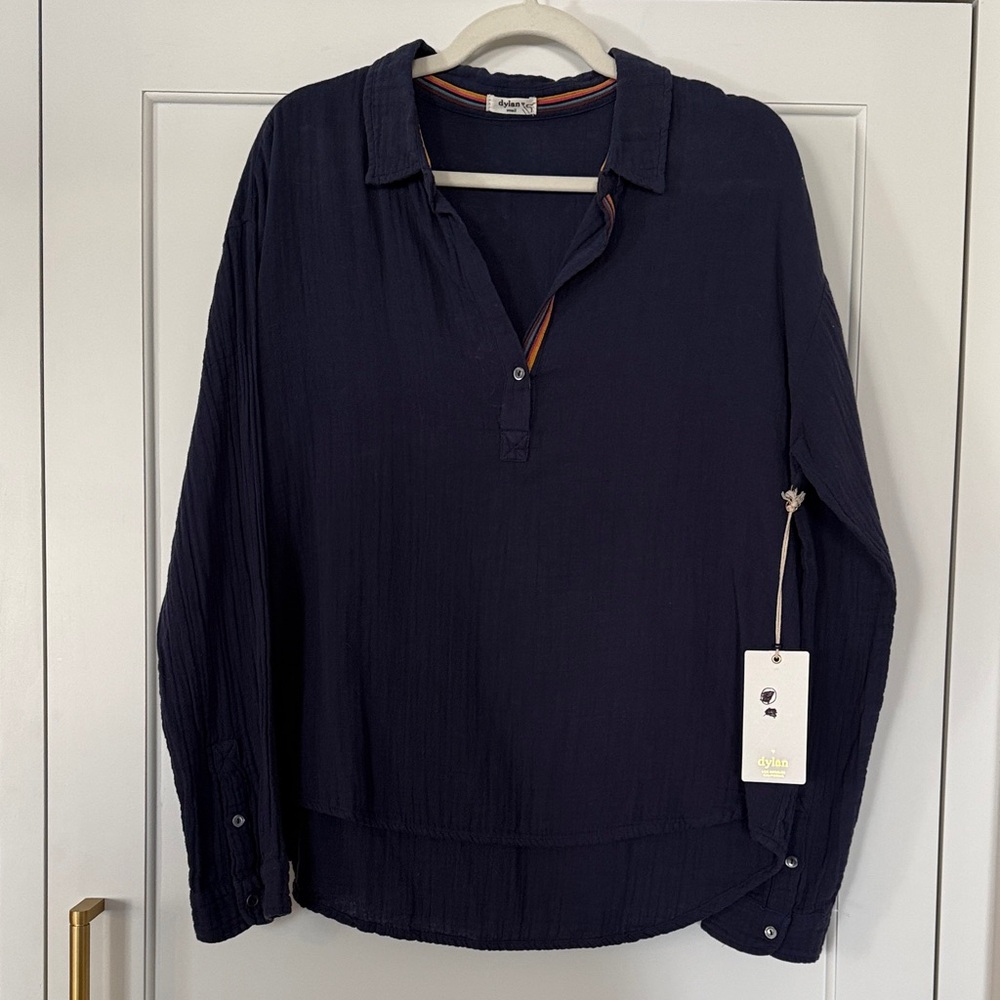 Dylan Dark Blue Button Down Shirt